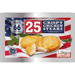 Route66 25 Crispy Chicken Steaks