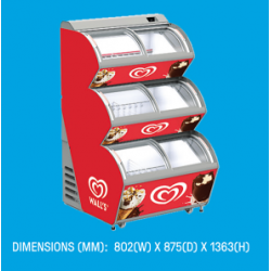 Wall's Slimline Maxivision Gen V Freezer  (0.85m)