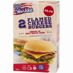 Yankee Flamed Cheese Burgers