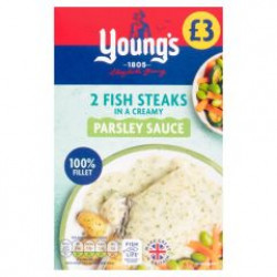 Young's Cod Steaks in Parsley Sauce