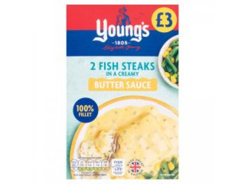 Young's Cod Steaks in Butter Sauce