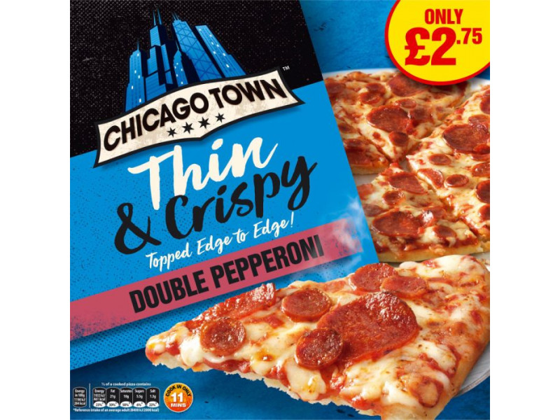 Chicago Town Thin and Crispy Double Pepperoni