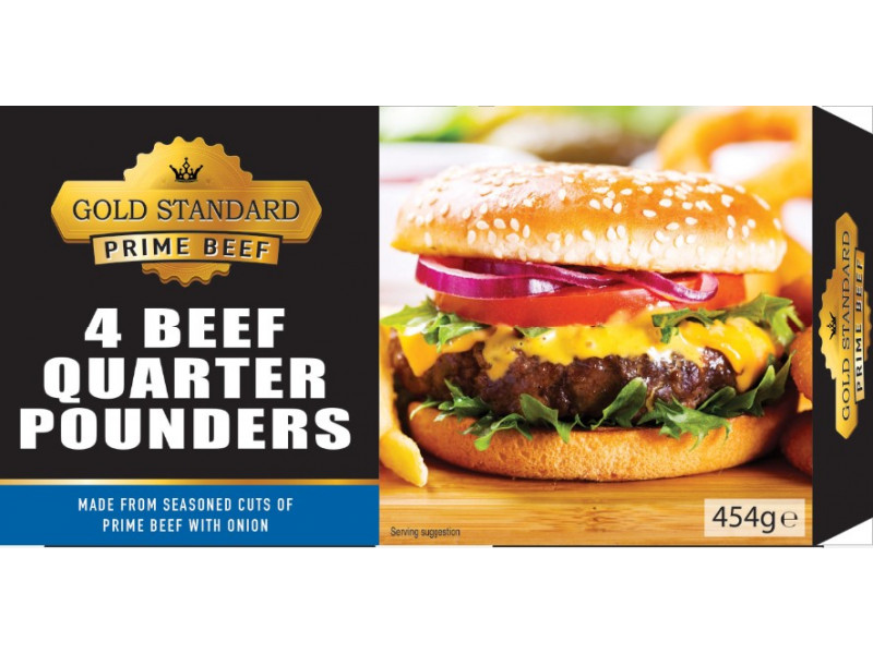 Gold Standard 4 Beef Quarter Pounder